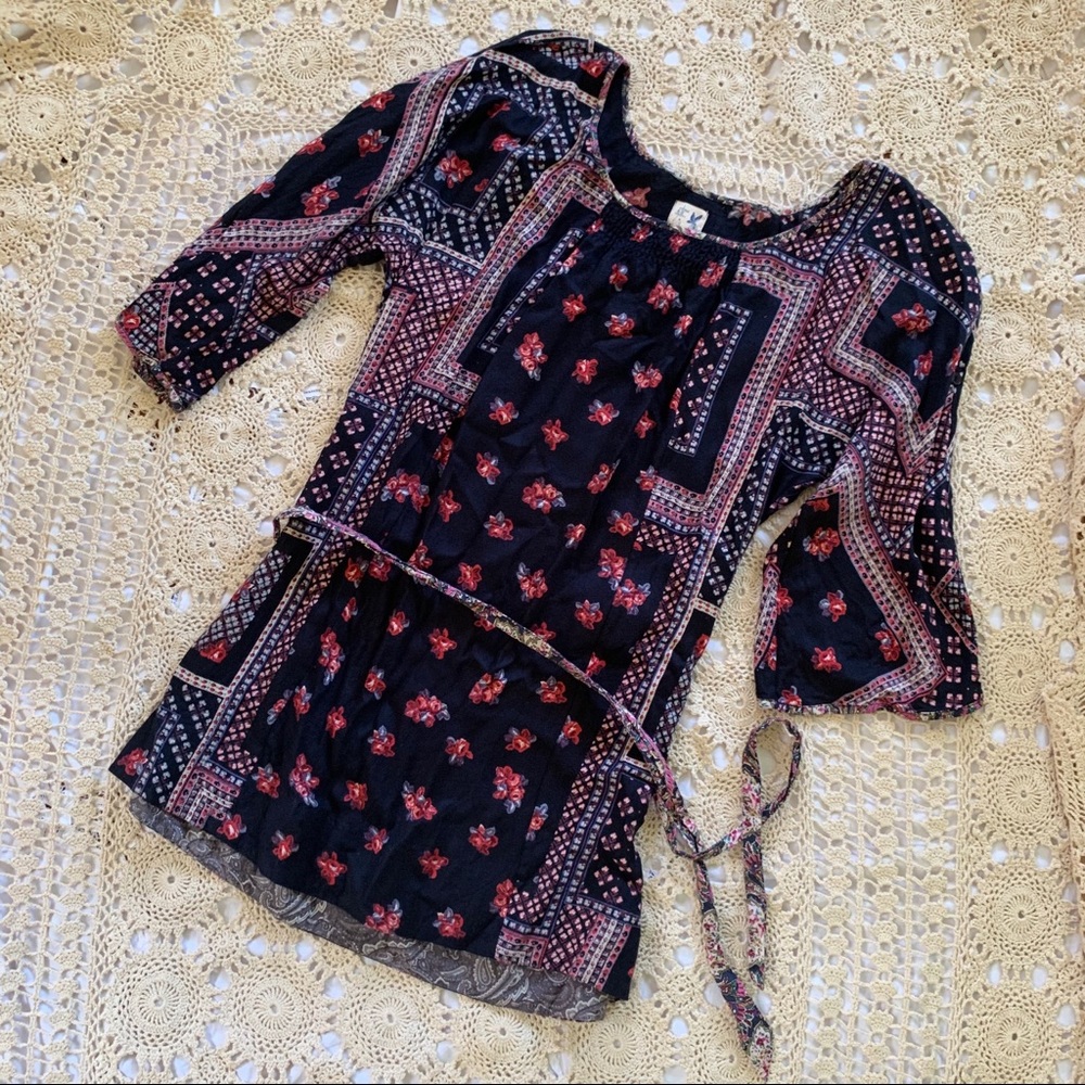 Anthropologie belted tunic Edme and Esyllte